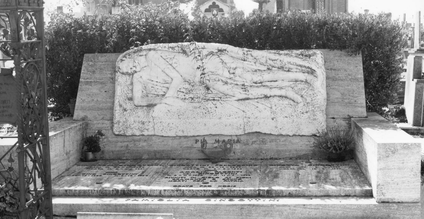 Il Sonno, figura femminile (monumento funebre) di Dazzi Arturo (sec. XX)
