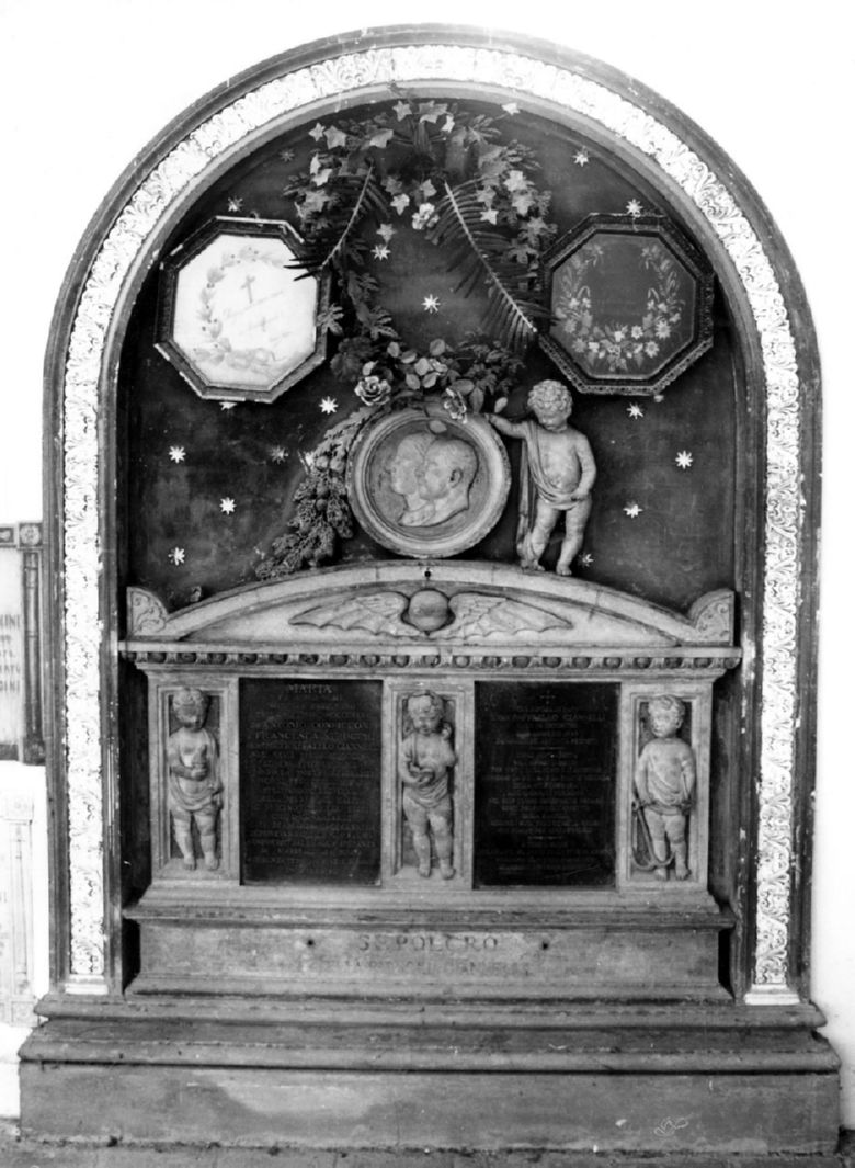 ritratti di Maria e Raffaello Giannelli (monumento funebre) di De Ricco Giuseppe (sec. XIX)