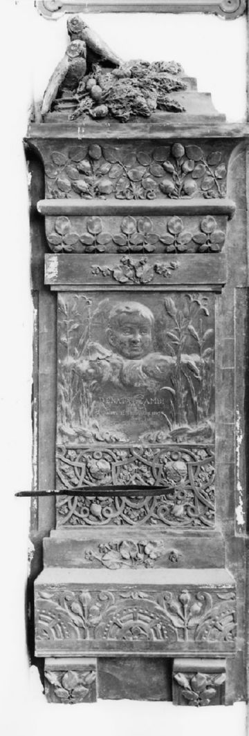 busto ritratto di bambino (monumento funebre) - ambito senese (sec. XIX)