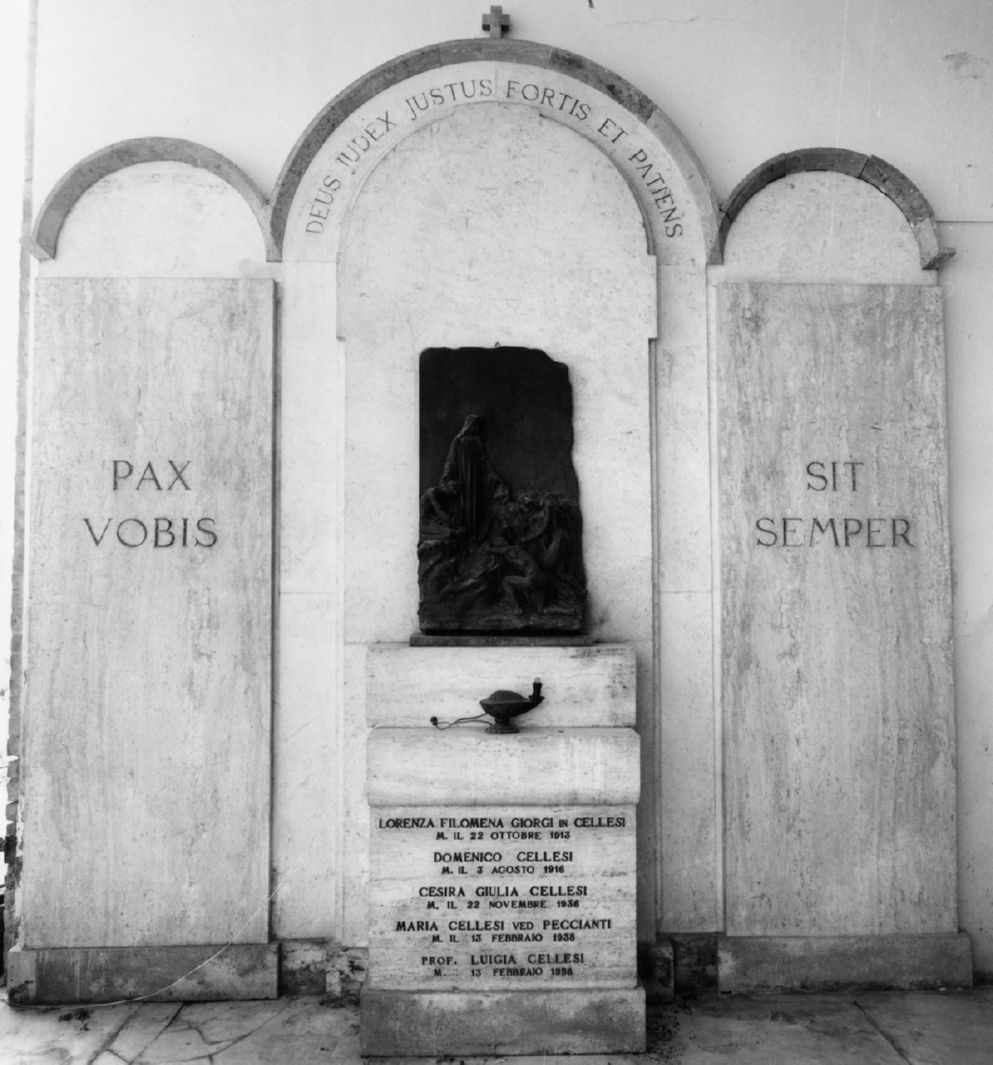 Cristo che predica alle folle (monumento funebre) di Trapassi Ezio, Trapassi Orano (sec. XX)