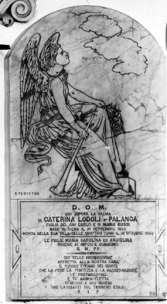 angelo (monumento funebre) - ambito toscano (sec. XX)