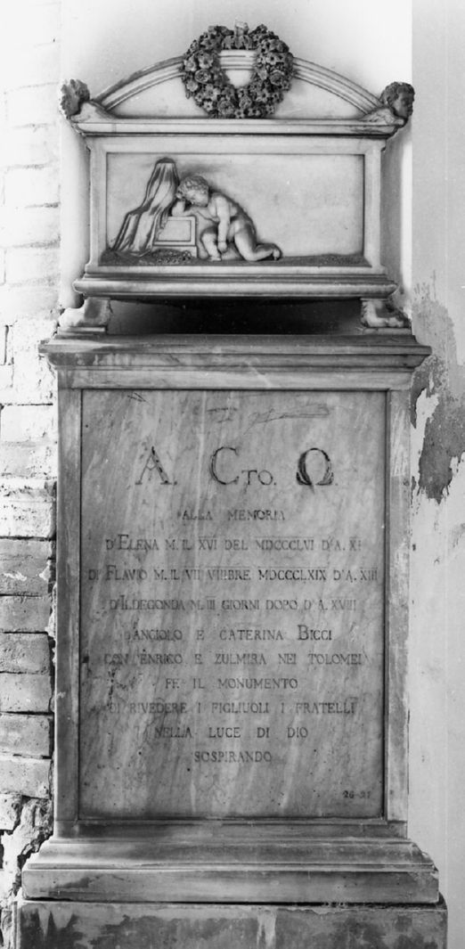 angioletto (monumento funebre) di Mazzini (sec. XIX)