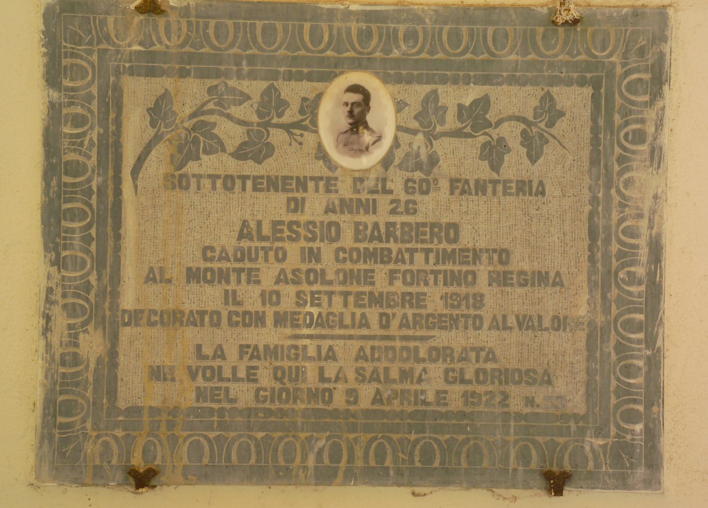 lapide tombale - bottega toscana (sec. XX)