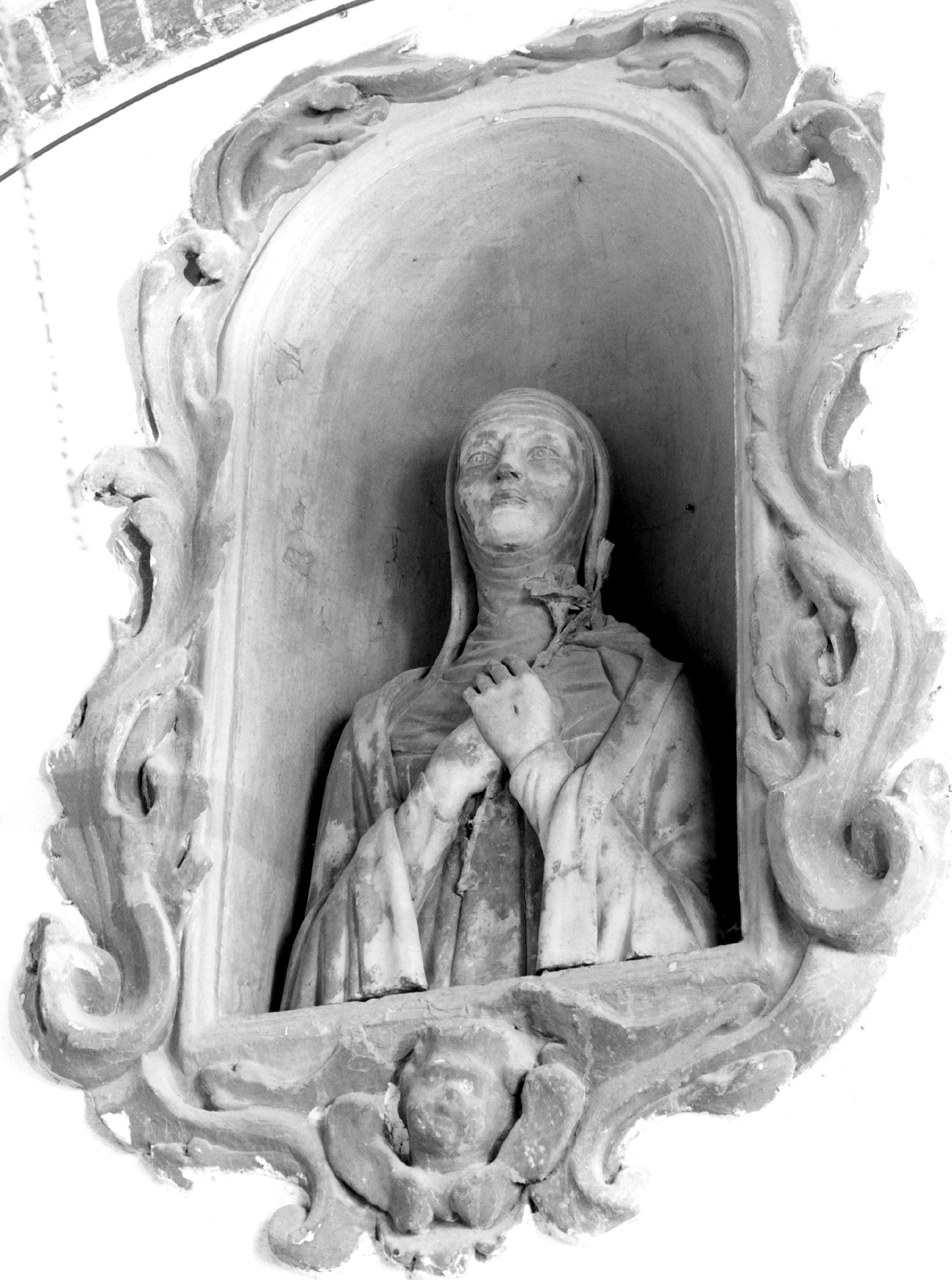 Santa Caterina da Siena (scultura, elemento d'insieme) - bottega senese (prima metà sec. XX)