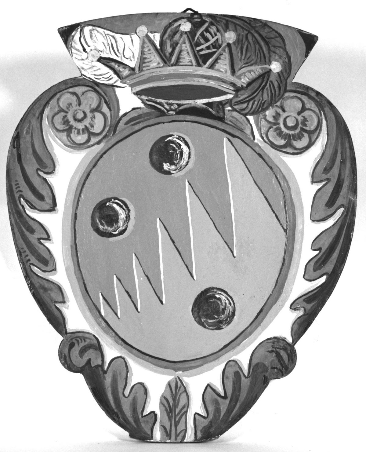 stemma gentilizio di Chiara Antinori (dipinto, elemento d'insieme) - ambito senese (fine/inizio secc. XIX/ XX)