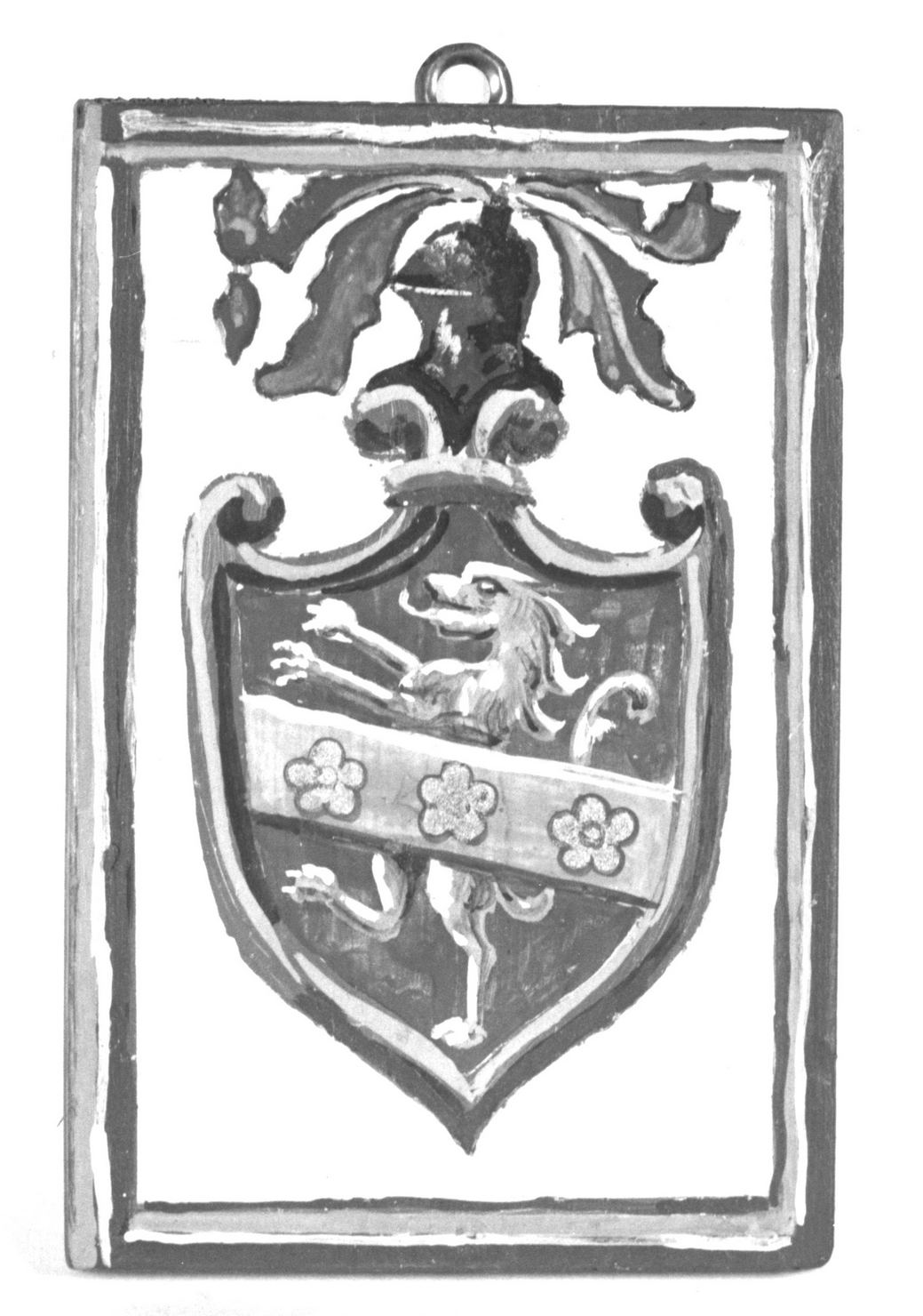 stemma gentilizio di Arturo Ciampolini (dipinto, elemento d'insieme) - ambito senese (sec. XX)