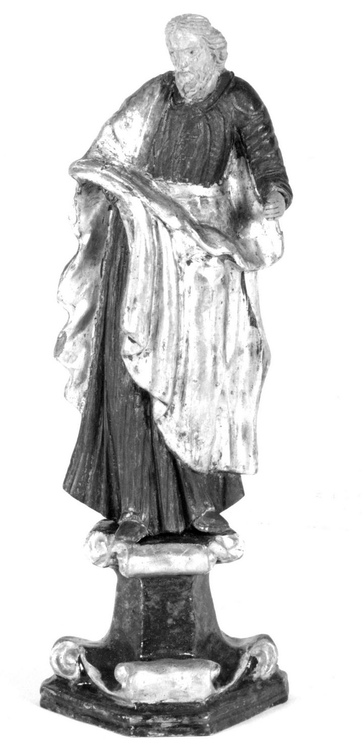 Santo (statuetta, elemento d'insieme) - ambito senese (sec. XIX)