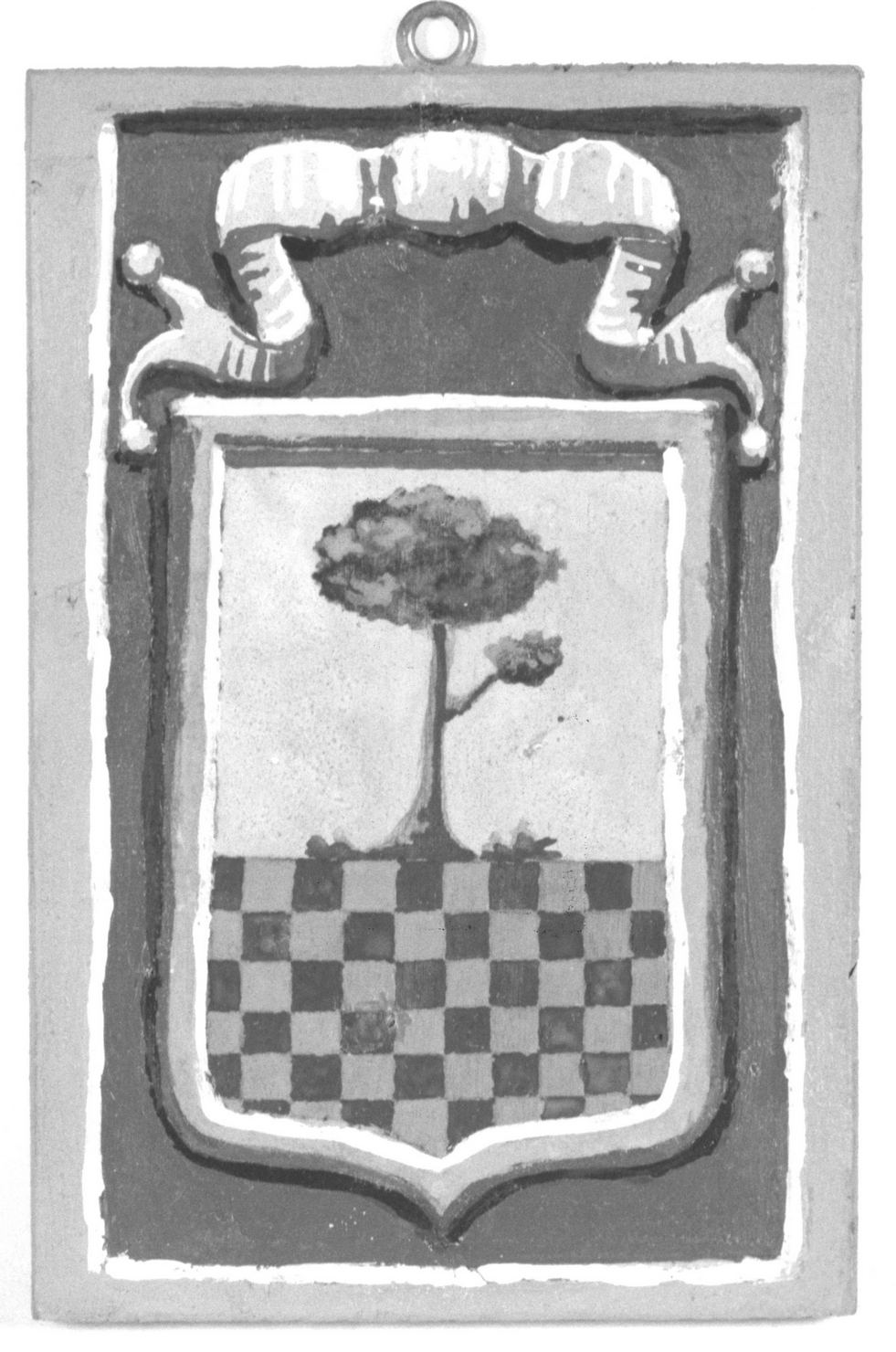 stemma gentilizio di Alberelli Nazareno (dipinto, elemento d'insieme) - ambito senese (sec. XX)