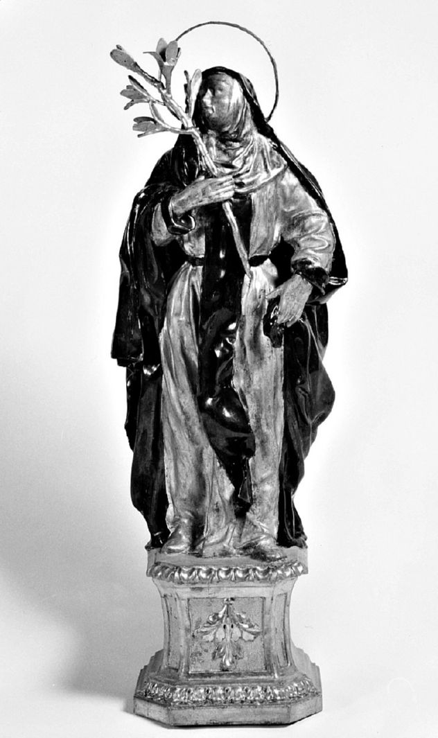 Santa Caterina da Siena (statuetta, elemento d'insieme) - ambito senese (seconda metà sec. XVIII)