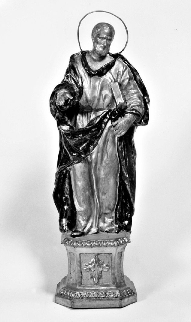 Santo (statuetta, elemento d'insieme) - ambito senese (seconda metà sec. XVIII)