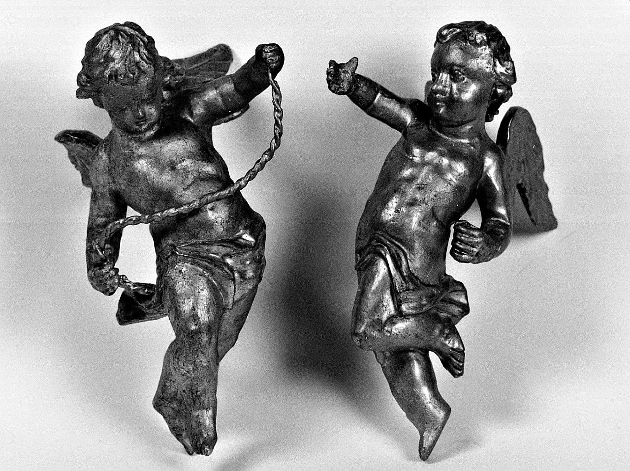 angelo (decorazione plastica, serie) - ambito senese (sec. XVIII)