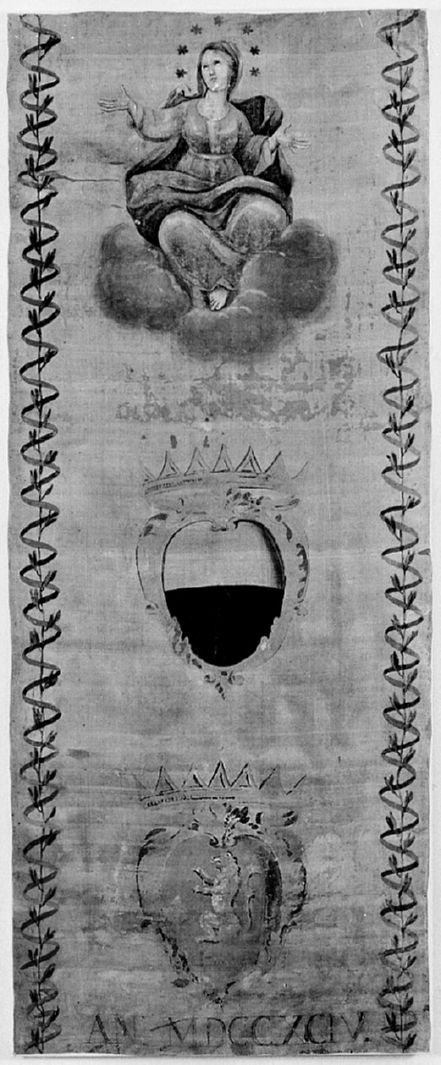 Madonna Assunta (palio) - ambito senese (sec. XVIII)