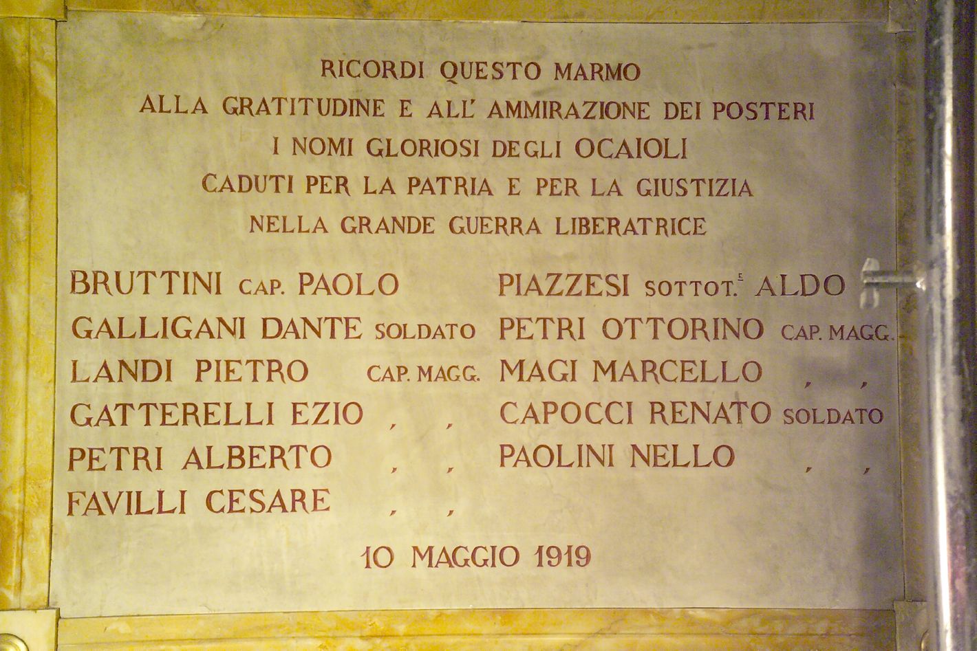 lapide commemorativa - bottega toscana (sec. XX)