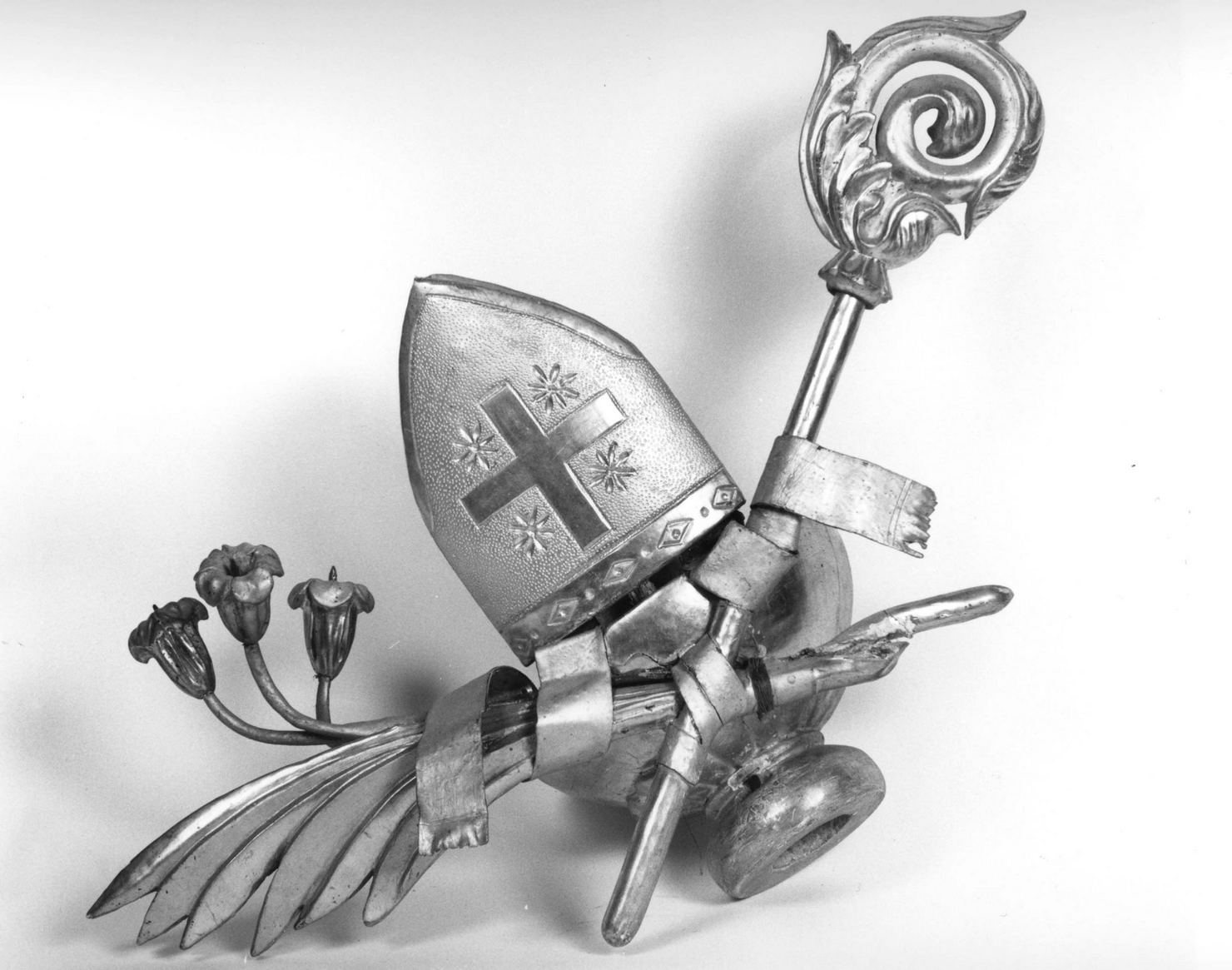 asta, frammento - bottega senese (metà sec. XIX)