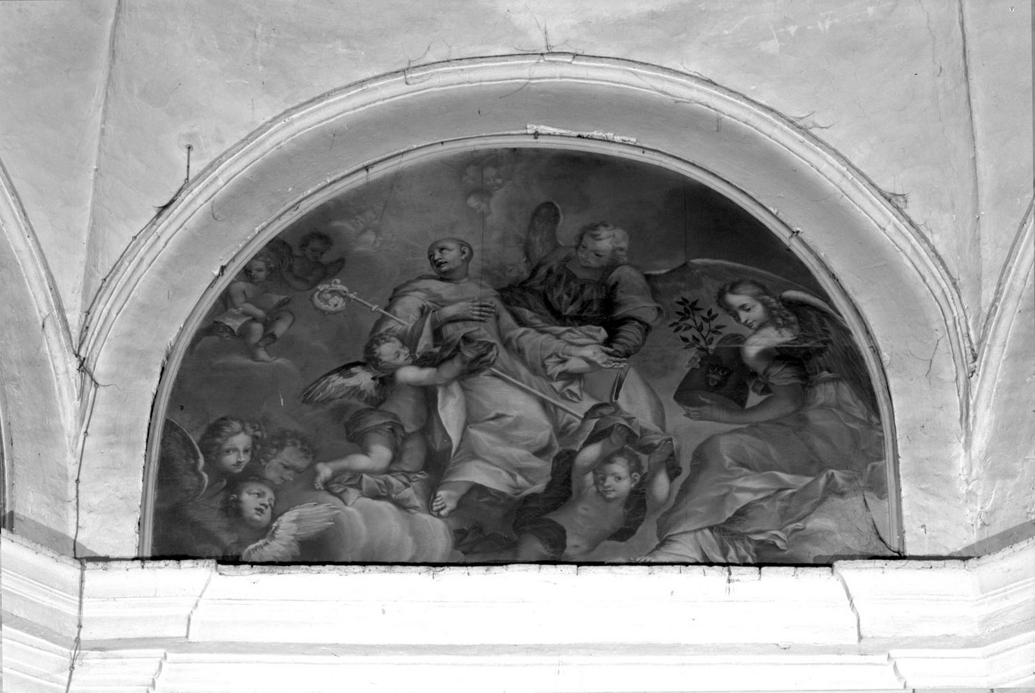 beato Bernardo Tolomei in gloria (dipinto) di Marzi Stefano (attribuito) (fine/inizio secc. XVII/ XVIII)