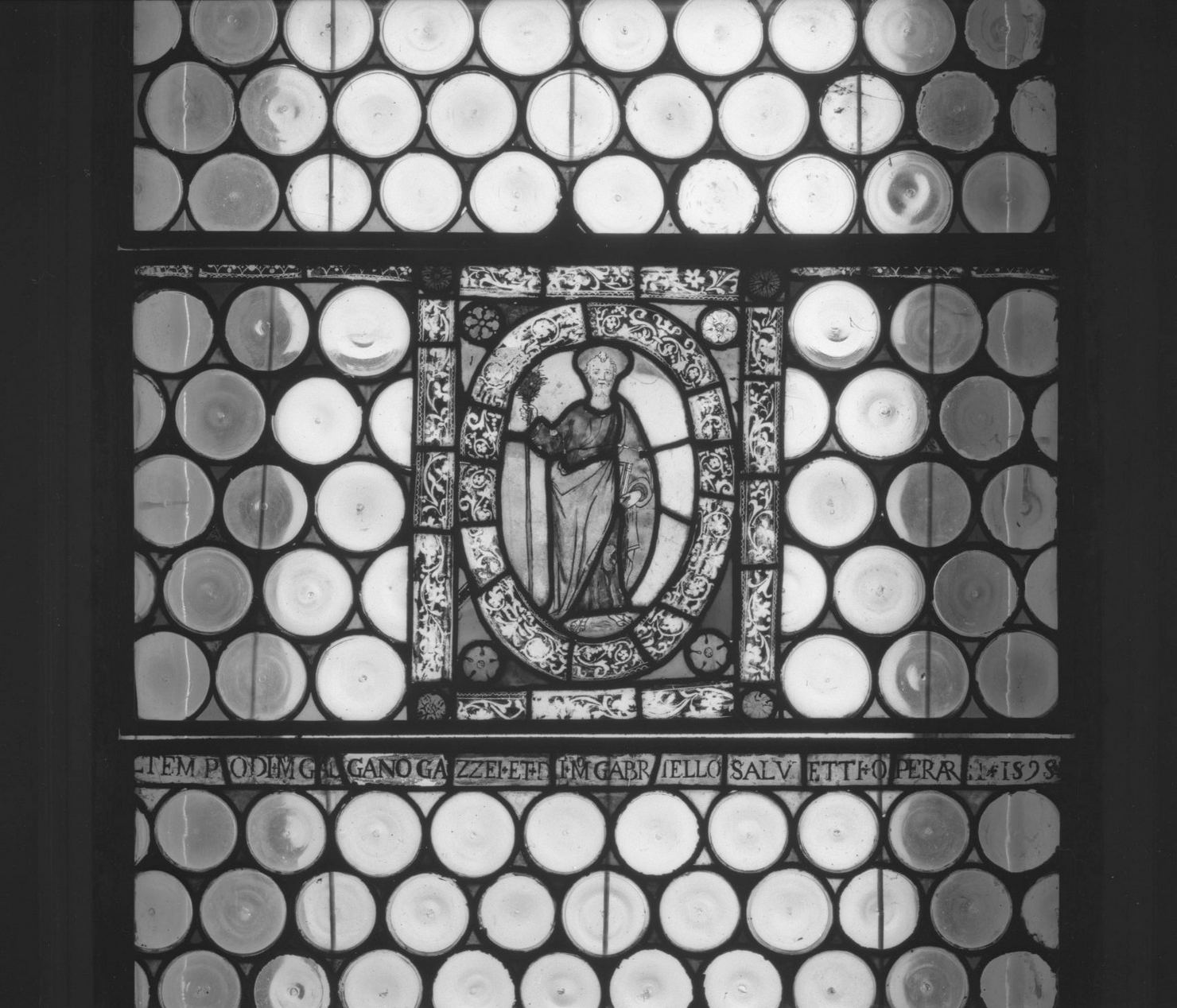 San Giuseppe (vetrata) - bottega senese (sec. XVI)