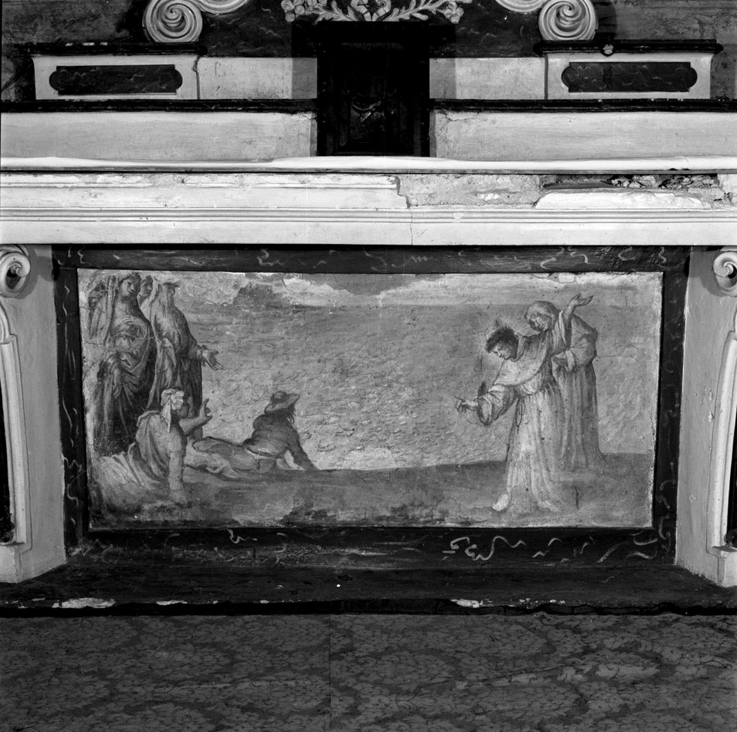 Sant'Antonio da Padova predica ai pesci (dipinto) di Nasini Francesco (attribuito) (fine sec. XVII)