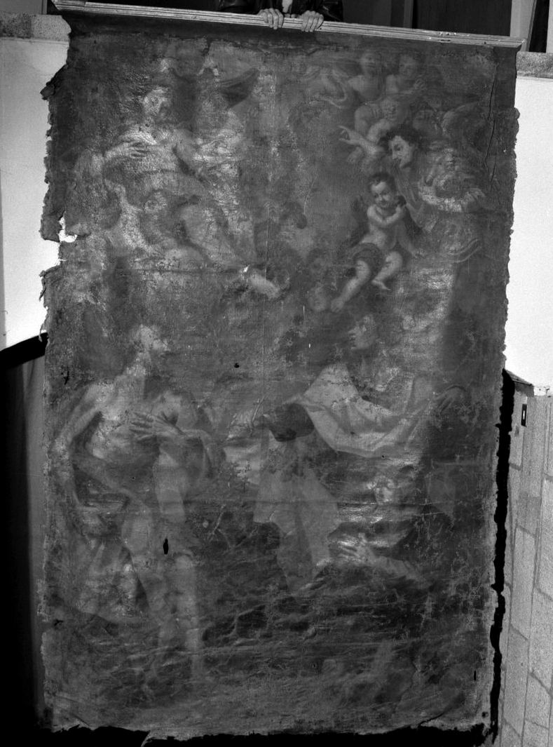 Madonna in gloria tra Santi (dipinto) - ambito senese (seconda metà sec. XVII)