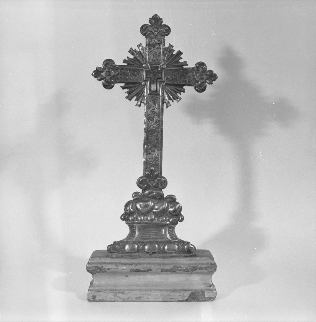 reliquiario - a croce - bottega toscana (sec. XVIII)