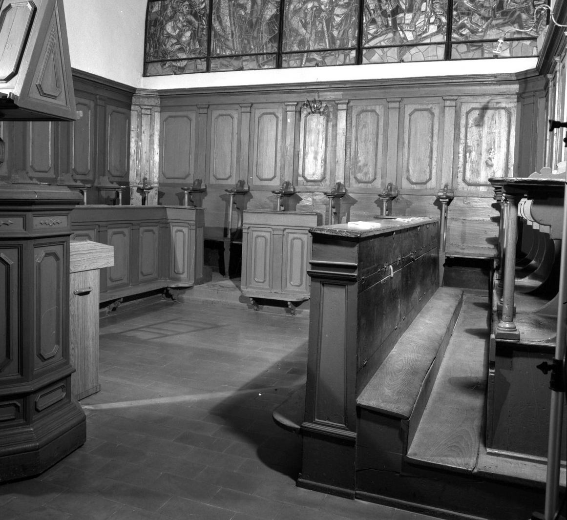 stalli del coro - bottega toscana (fine/inizio secc. XVIII/ XIX)