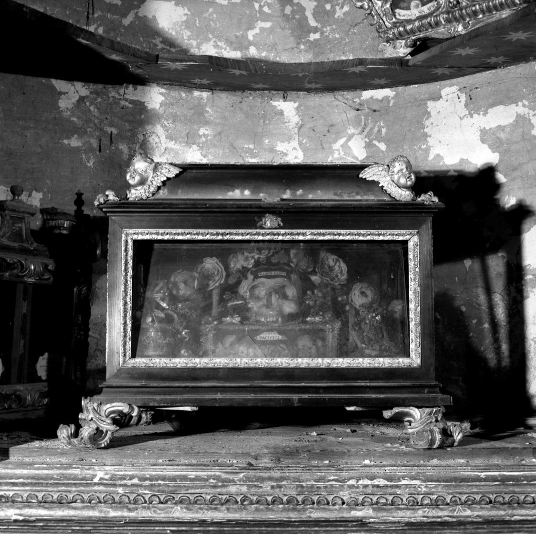 reliquiario - bottega toscana (fine/inizio secc. XVIII/ XIX)