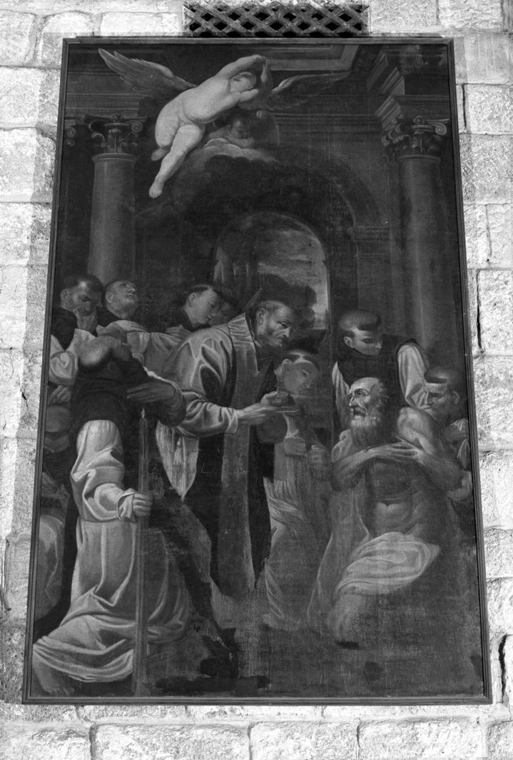 ultima comunione di San Girolamo (dipinto) di Nasini Francesco (attribuito) (sec. XVII)