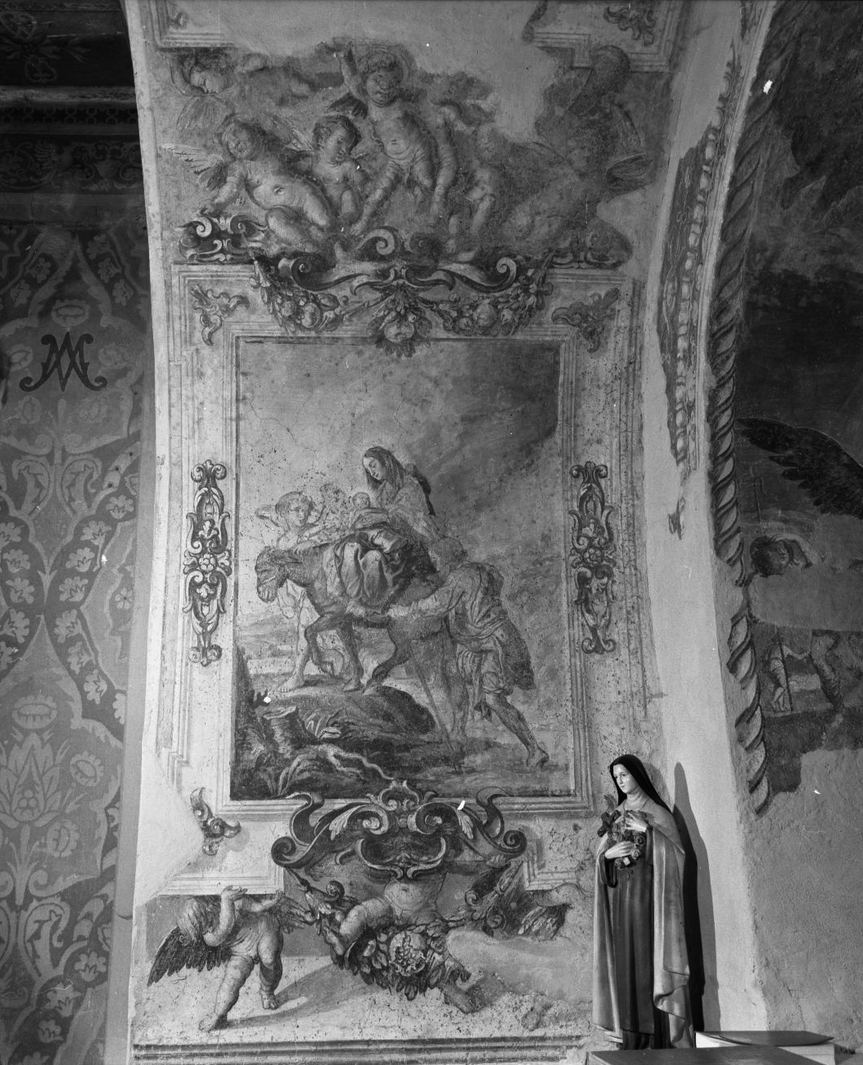 fuga in Egitto (dipinto) di Nasini Francesco (sec. XVII)