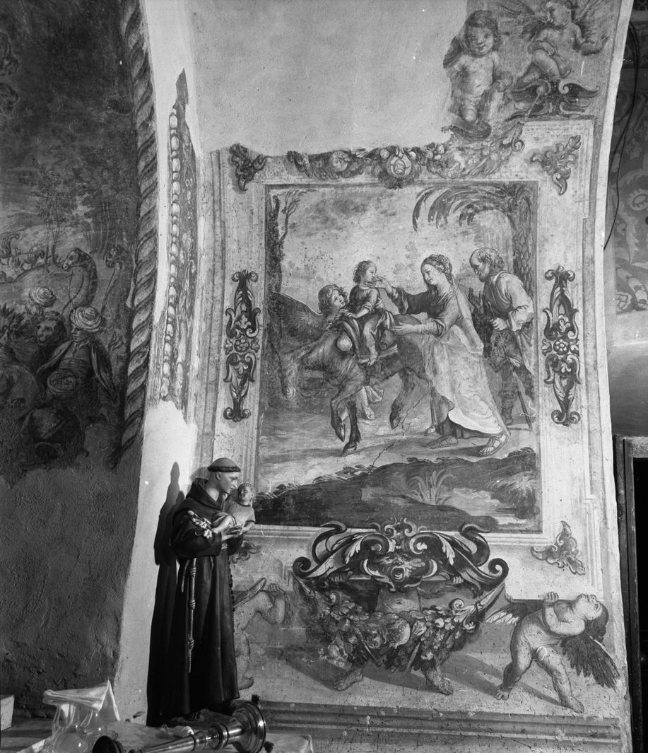 fuga in Egitto (dipinto) di Nasini Francesco (sec. XVII)
