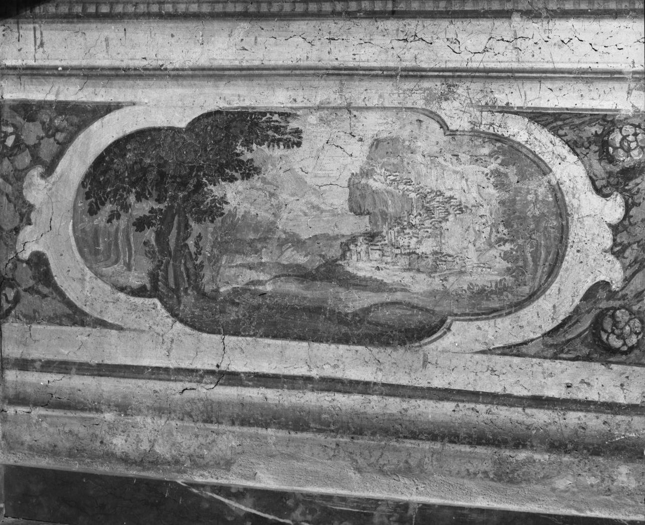 paesaggio (dipinto, serie) di Nasini Francesco (sec. XVII)