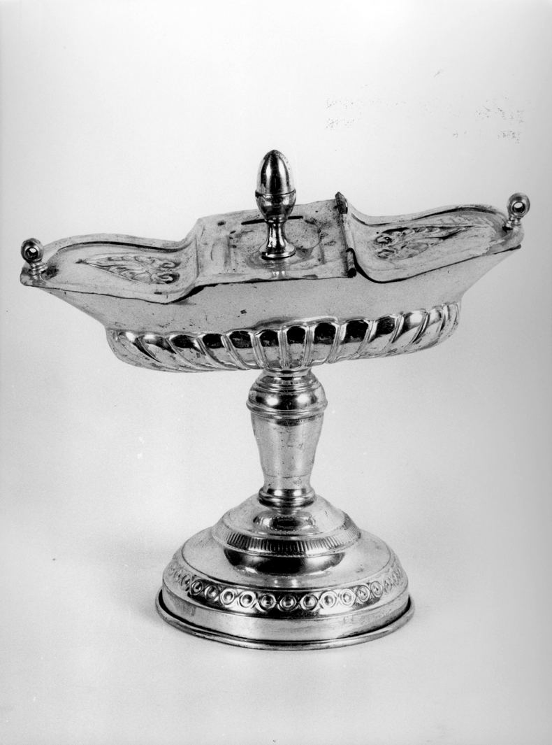 navicella portaincenso - bottega toscana (sec. XIX)