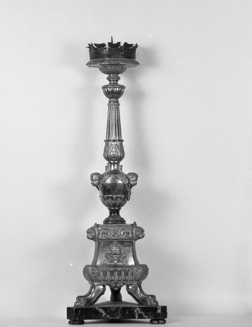 candelabro, serie - bottega toscana (prima metà sec. XVIII)