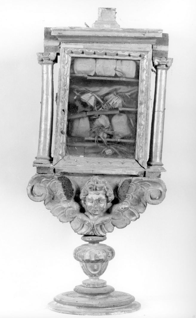reliquiario - a tabella - bottega toscana (sec. XVII)