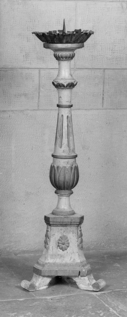 candeliere, serie - bottega toscana (prima metà sec. XIX)