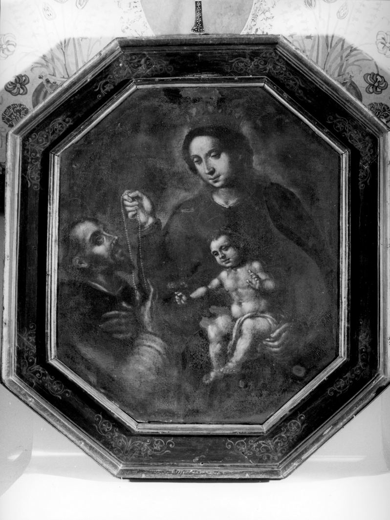 Madonna del Rosario con San Domenico (dipinto) - ambito senese (prima metà sec. XVII)