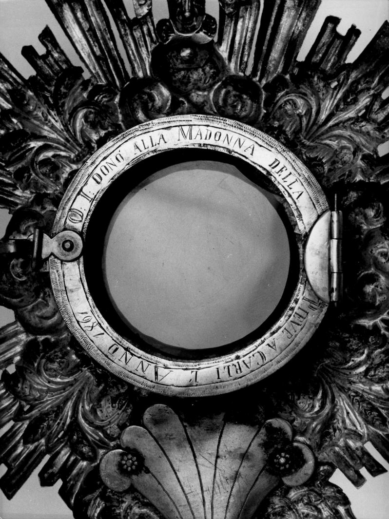 ostensorio - a raggiera - bottega toscana (sec. XIX)