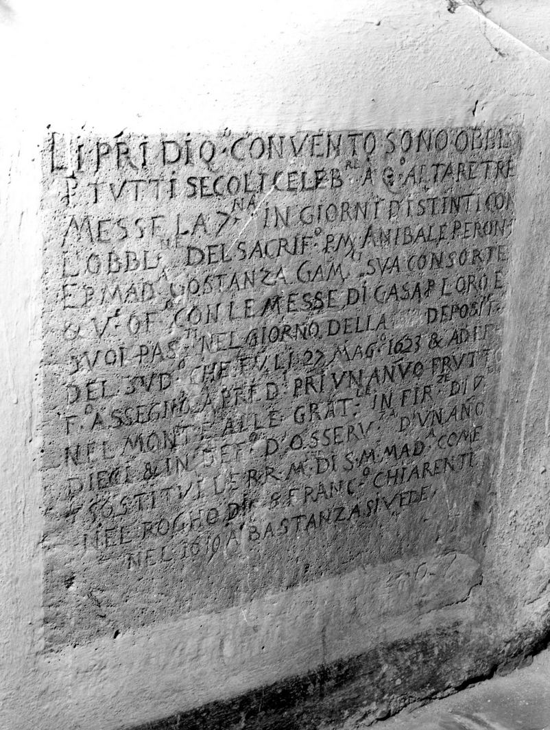 lapide commemorativa - bottega toscana (sec. XVII)