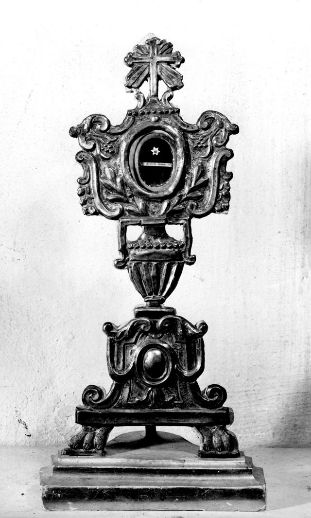 reliquiario - a ostensorio - bottega toscana (fine sec. XVIII)