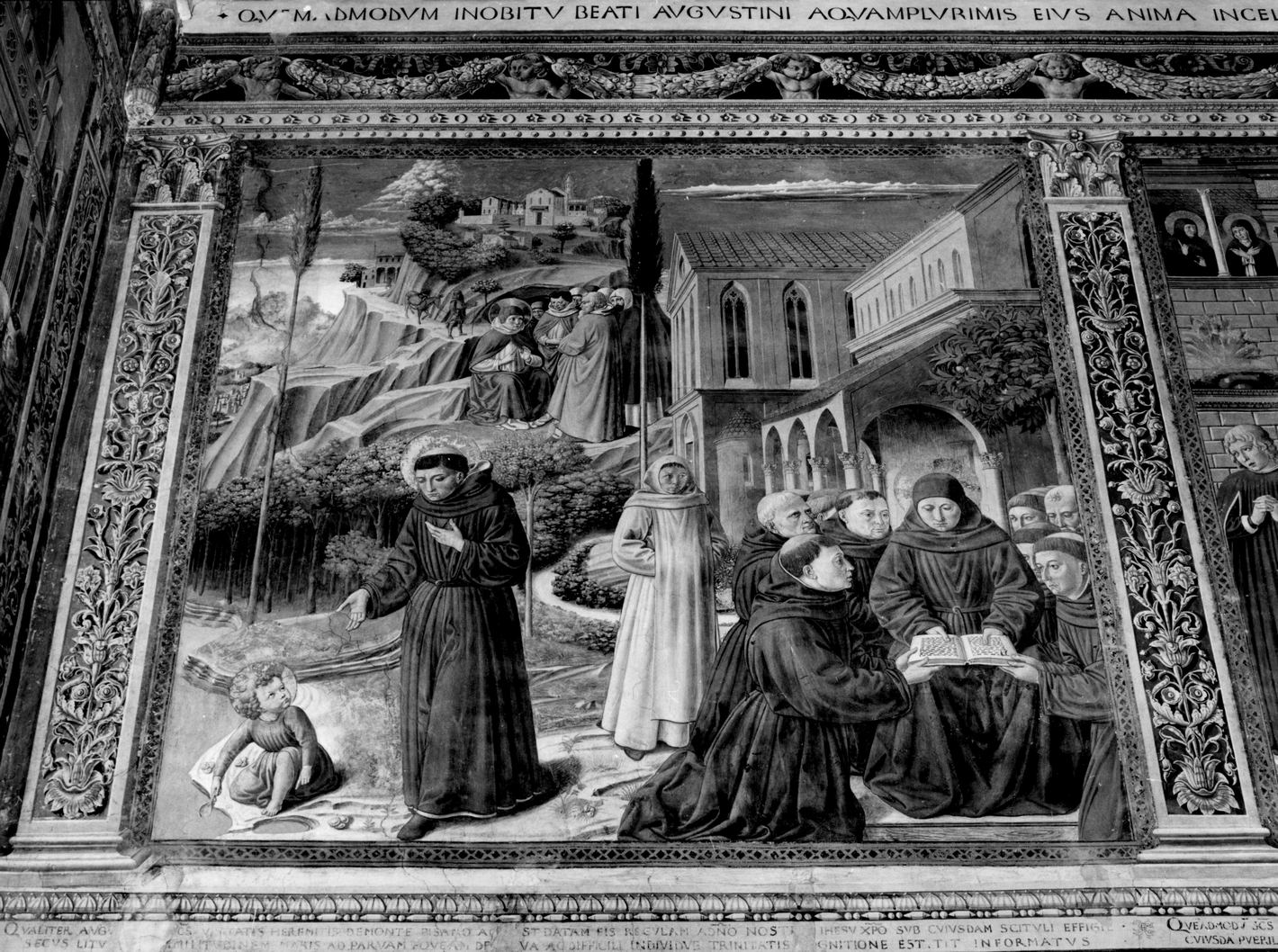 episodi della vita di Sant'Agostino (dipinto) di Benozzo di Lese detto Benozzo Gozzoli (attribuito) (sec. XV)