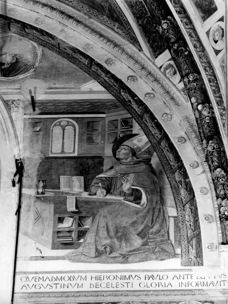 episodi della vita di Sant'Agostino (dipinto, ciclo) di Benozzo di Lese detto Benozzo Gozzoli (attribuito) (sec. XV)