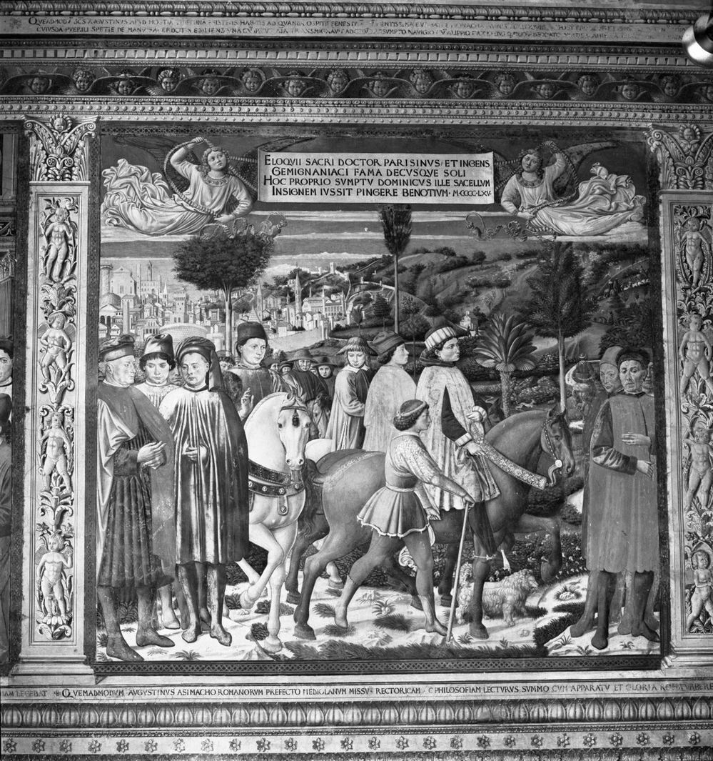 episodi della vita di Sant'Agostino (dipinto, ciclo) di Benozzo di Lese detto Benozzo Gozzoli (attribuito) (sec. XV)