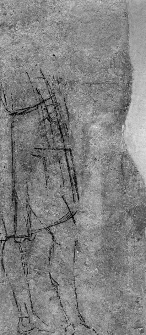 figura maschile (dipinto, frammento) di Benozzo di Lese detto Benozzo Gozzoli (attribuito) (sec. XV)