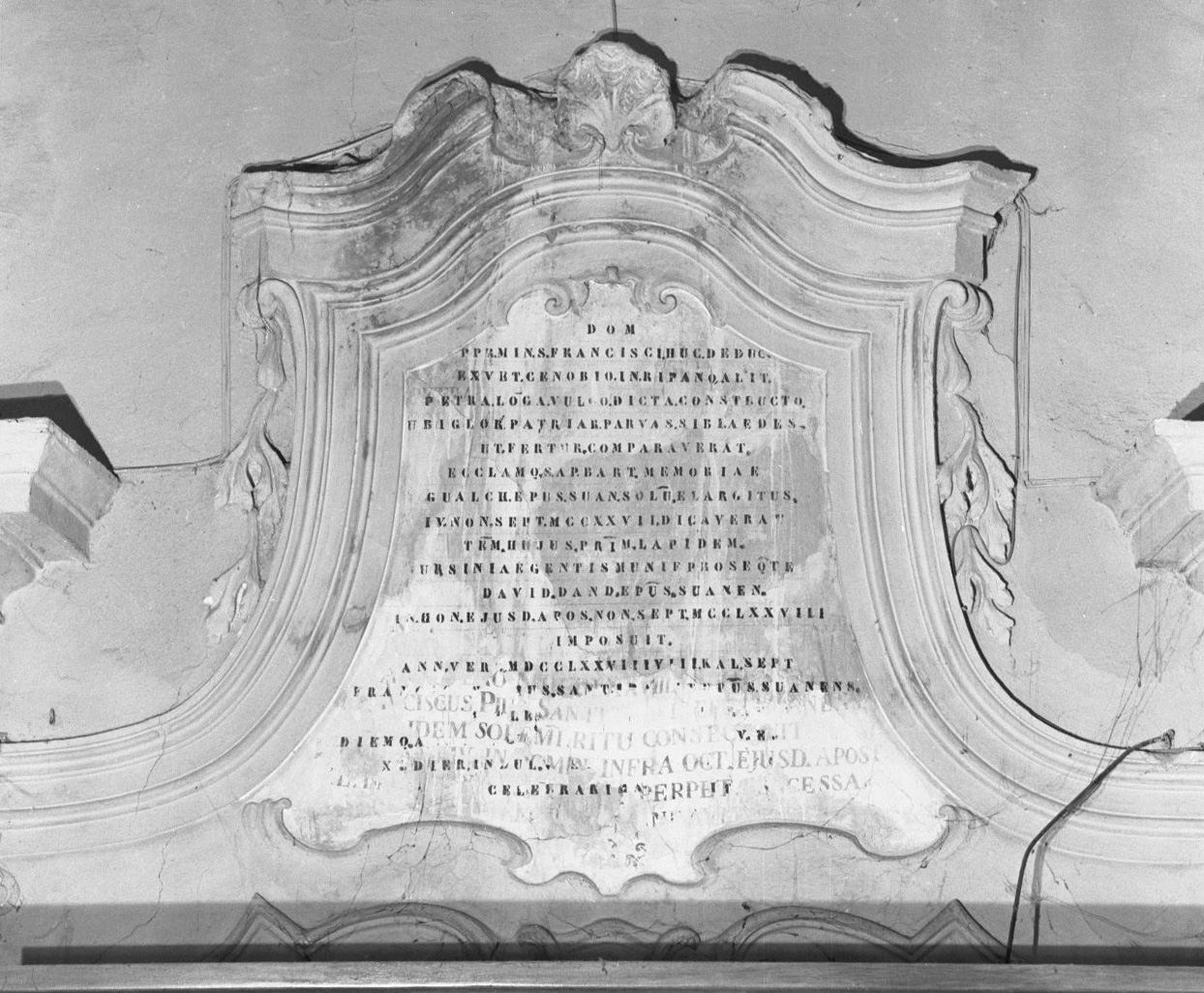 lapide - bottega toscana (sec. XVIII)