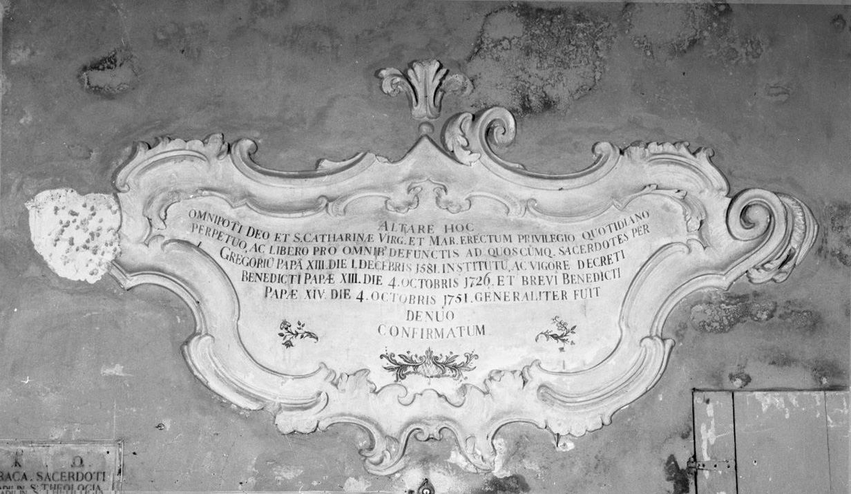 lapide - bottega toscana (sec. XVIII)