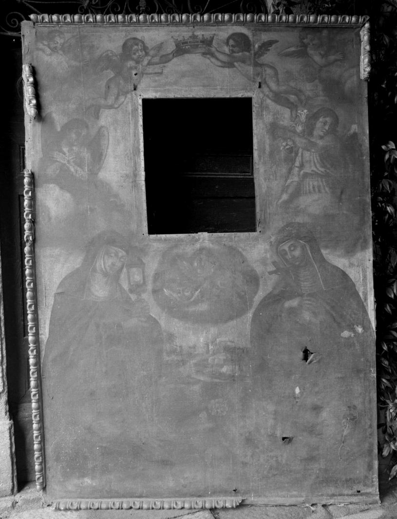 Santa Chiara e Santa Rosa (dipinto) - ambito senese (seconda metà sec. XVII)