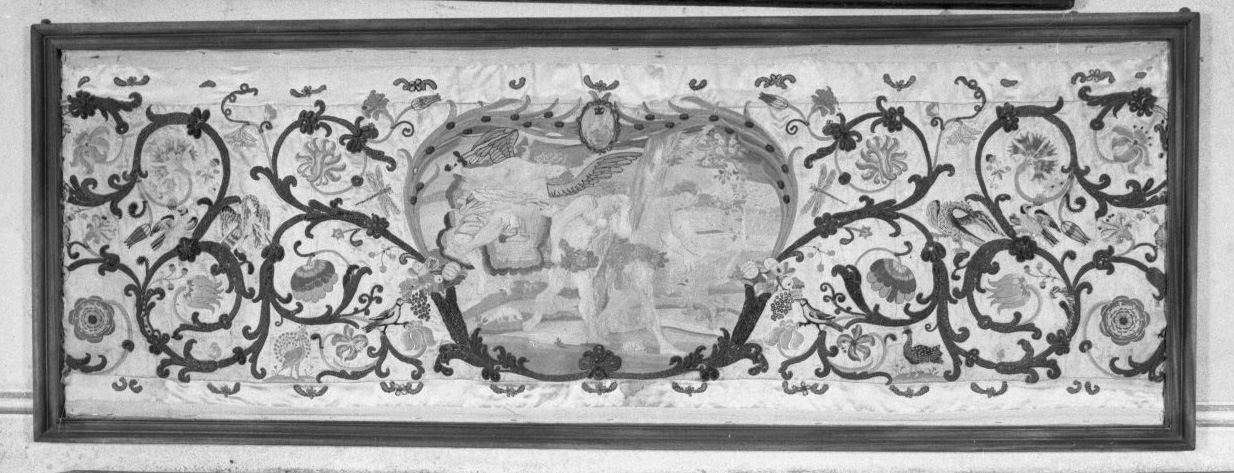 cacciata di Adamo ed Eva dal paradiso terrestre (paliotto) - ambito toscano (seconda metà sec. XVIII)