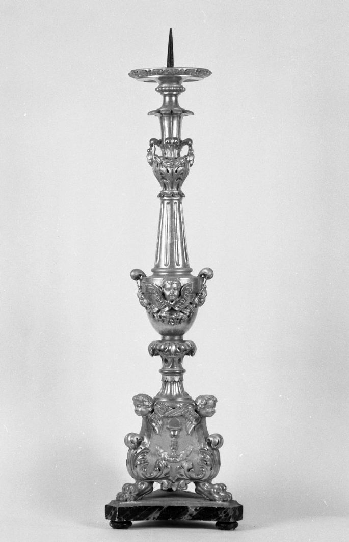 candelabro, serie - bottega toscana (fine sec. XIX)