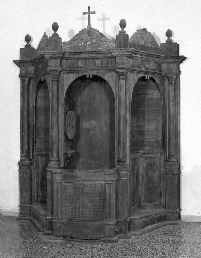 confessionale, serie - bottega amiatina (sec. XIX)