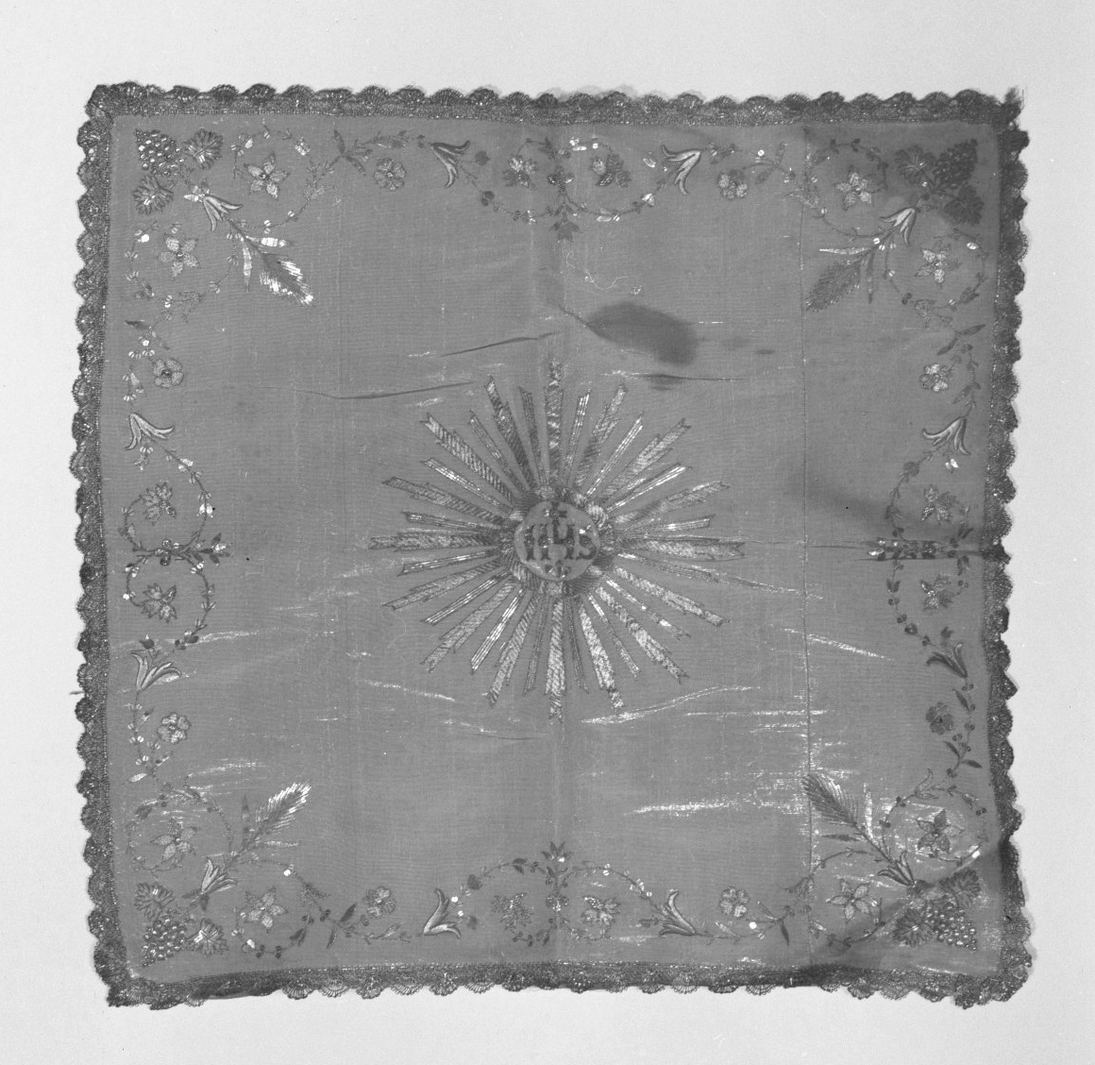 velo di calice - manifattura italiana (prima metà sec. XIX)