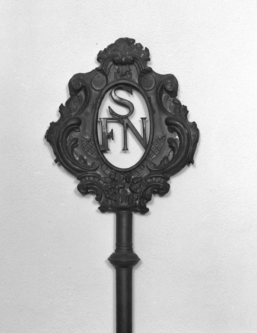 mazza processionale, serie - bottega toscana (sec. XIX)