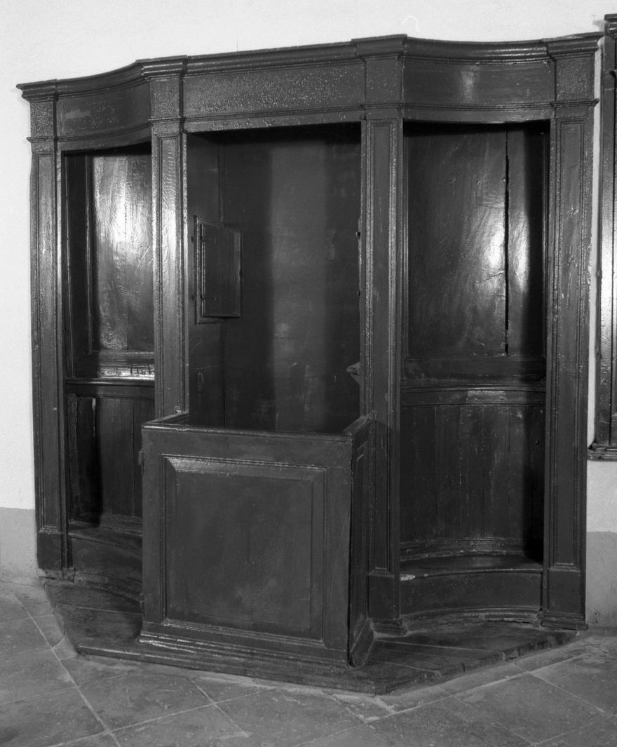 confessionale, serie - bottega amiatina (sec. XVIII)
